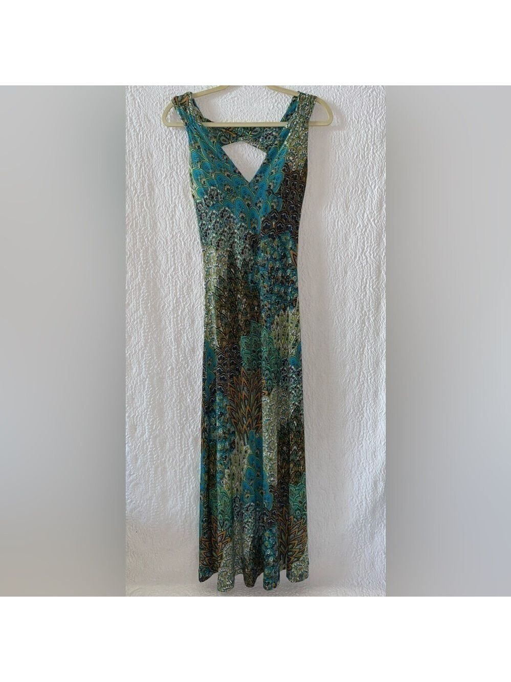 MT Collection Floral Paisley Print Maxi Dress